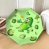 1pc Cucumber Character Pattern Umbrella Design Automatic Opening and Closing Umbrella, High-quality Travel Umbrella,  c1128001