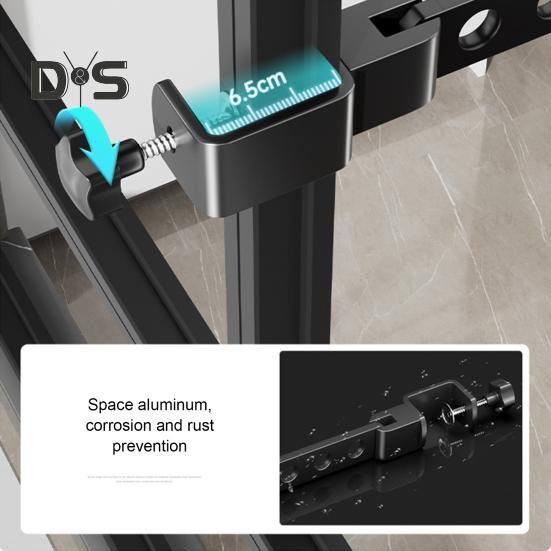 Foldable Clothes Hanger Rack with Adjustable Clamp Window Mount Rotatable Heavy Duty Indoor Balcony Clothing Drying Holder Organizer