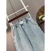 Dimanaf 2025 Autumn Blue Basic Elastic Jeans New Pants Women Loose Denim Trousers Big Casual Pants Plus Size  6XL