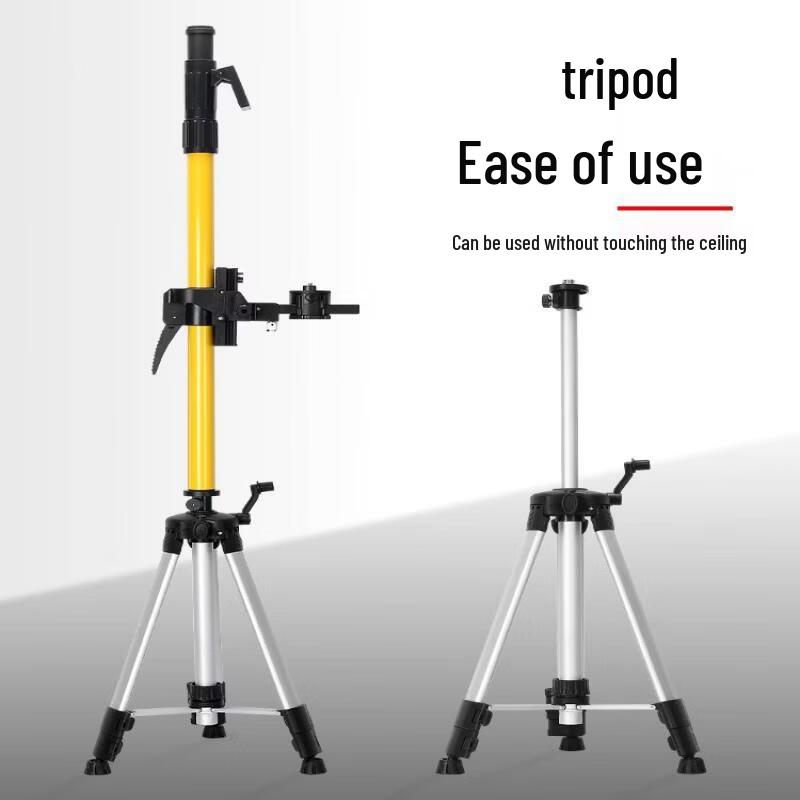 Jundingying 3.1m Heavy-Duty Red Tripod with Pan-Tilt Head