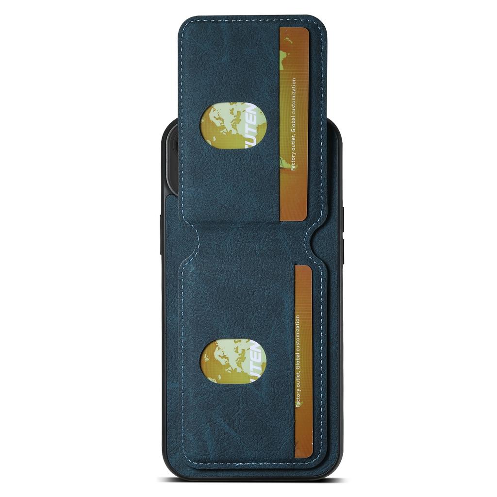 For iPhone 14 Plus Cell Phone Case Litchi Texture Anti-fall Leather Protective Back Shell