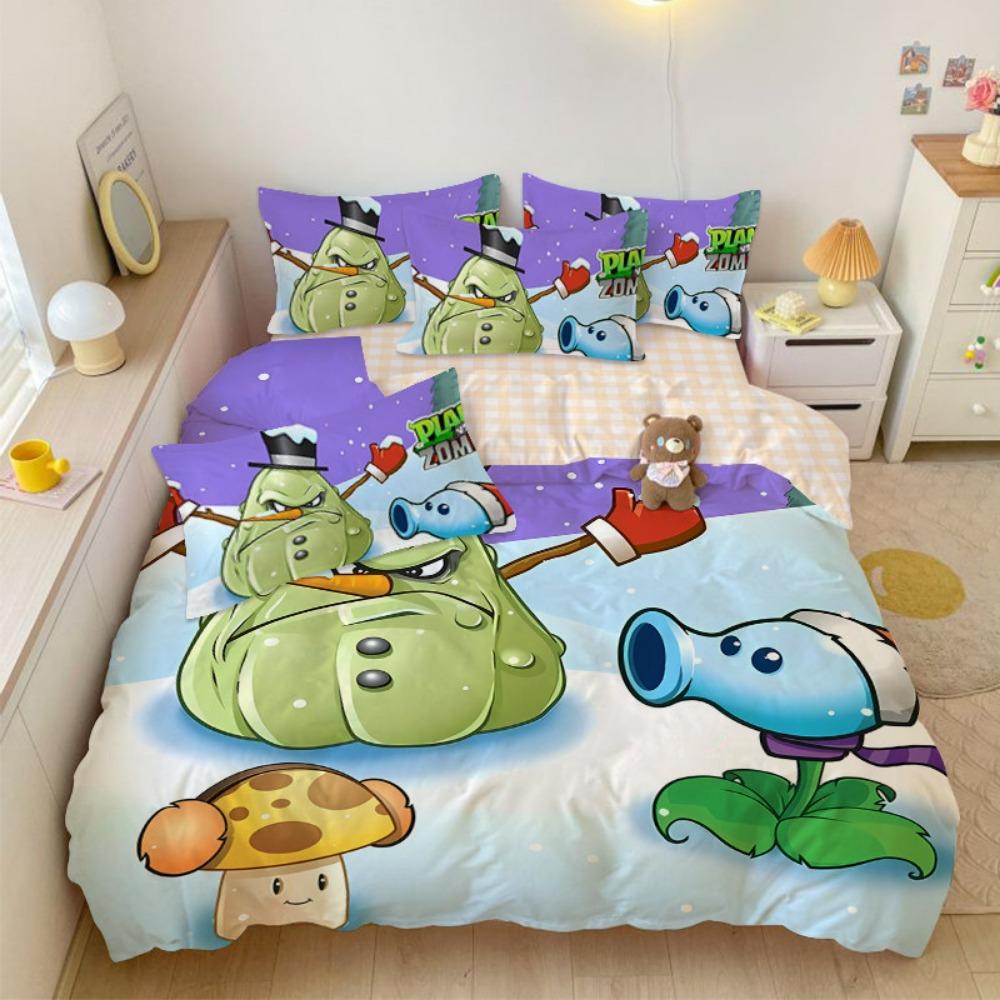 Zombie Games Duvet Cover pillowcase Bedding Bedroom Decoration Children Gift adult Single Double bed Large SizeZip Duvet Cover