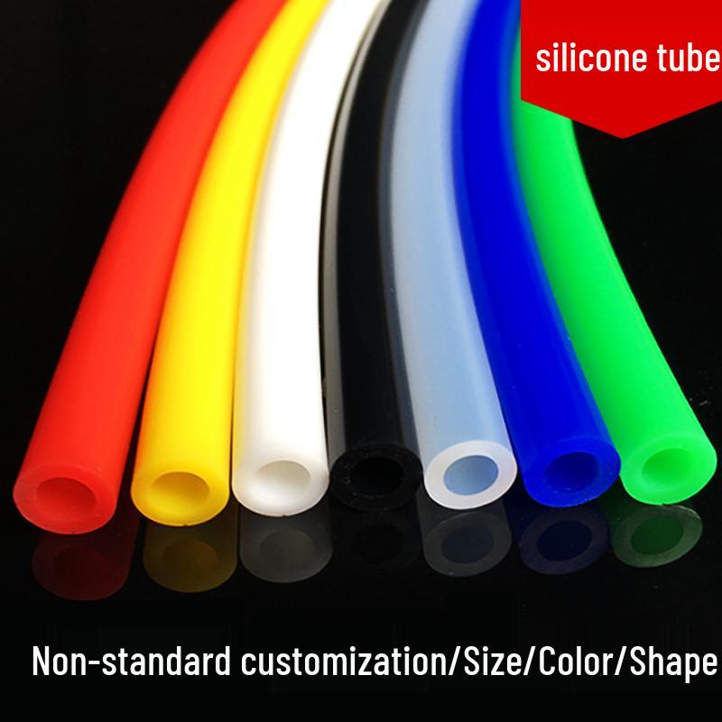 Translucent High-Temperature Silicone Rubber Hose - Heat-resistant, Elastic, Whole Roll, 4-Point & 6-Point Sizes