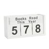 Book Counter Decorative Piece With Number Cubes Books Read This Year Trackers for Reading Goal Display Readers Gift