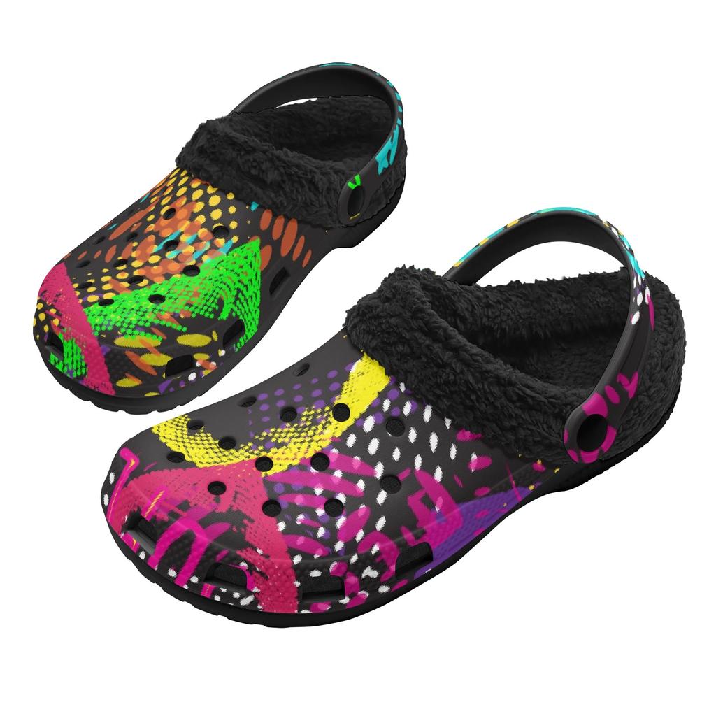 1 Paar Warme EVA Zacht Gevoerde Klompen Voor Heren Dames Knusse Instappers Winter Comfort Schoenen Lichtgewicht Binnen Buiten Draag