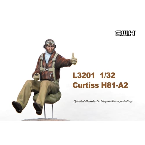 Great Wall Hobby 1/32 AVG Hawk 81A-2 Flying Tigers Plastic Model L3201 Molded Color