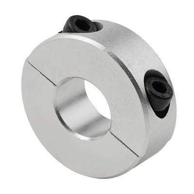 1 szt. Pierścień zaciskowy wału o średnicy 6-20 mm ze stopu aluminium, zaciskowy, ze śrubami, wytrzymały, dwudzielny, pierścień ograniczający blokujący