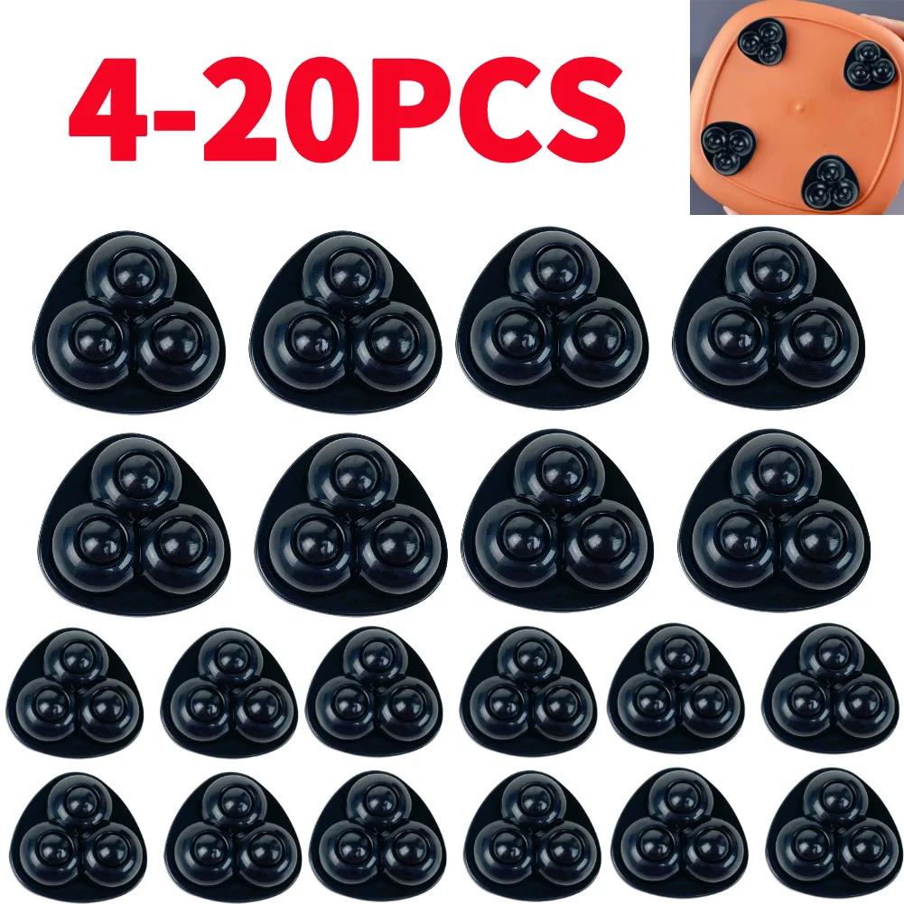 4-20pcs Small Wheels For Furniture Self Adhesive Caster Wheels Stainless Steel 360 Degree Rotation Paste Swivel Wheels