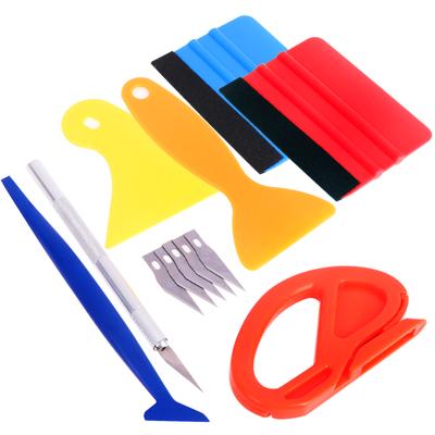 Kit d'outils d'emballage en vinyle pour voiture 12 pièces