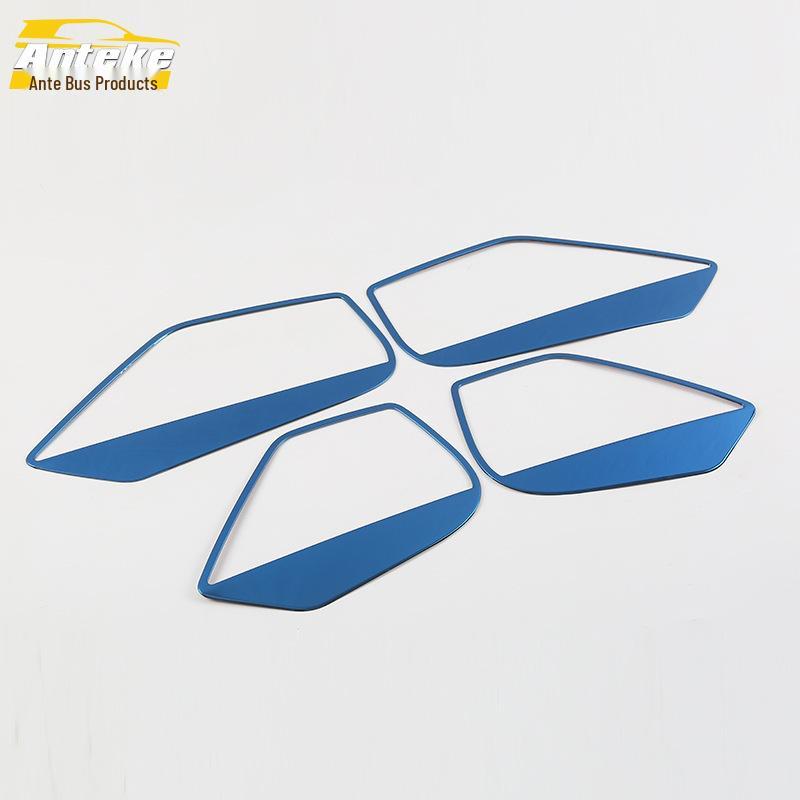 18 CC Audio Decorative Door Speaker Cover: Stainless Steel Ring Frame for Car Accessories
