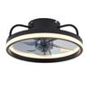 Retro Industrial Ceiling Fan Lamp with Inverter LED - Simple Cross-Border Iron Design for Restaurants