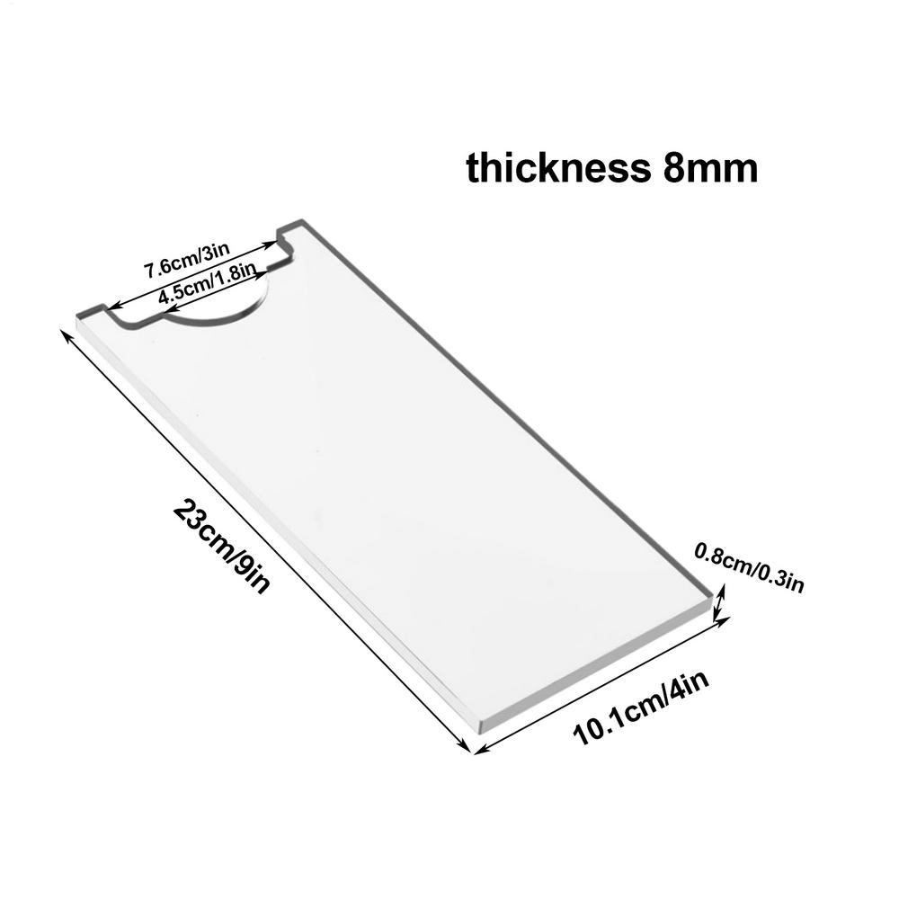 2PC Clear Acrylic Furniture Stoppers Wall Protector Bed Table Couch Non-slip Stabilizer Pads Wall Spacer for Prevents Fire Risks