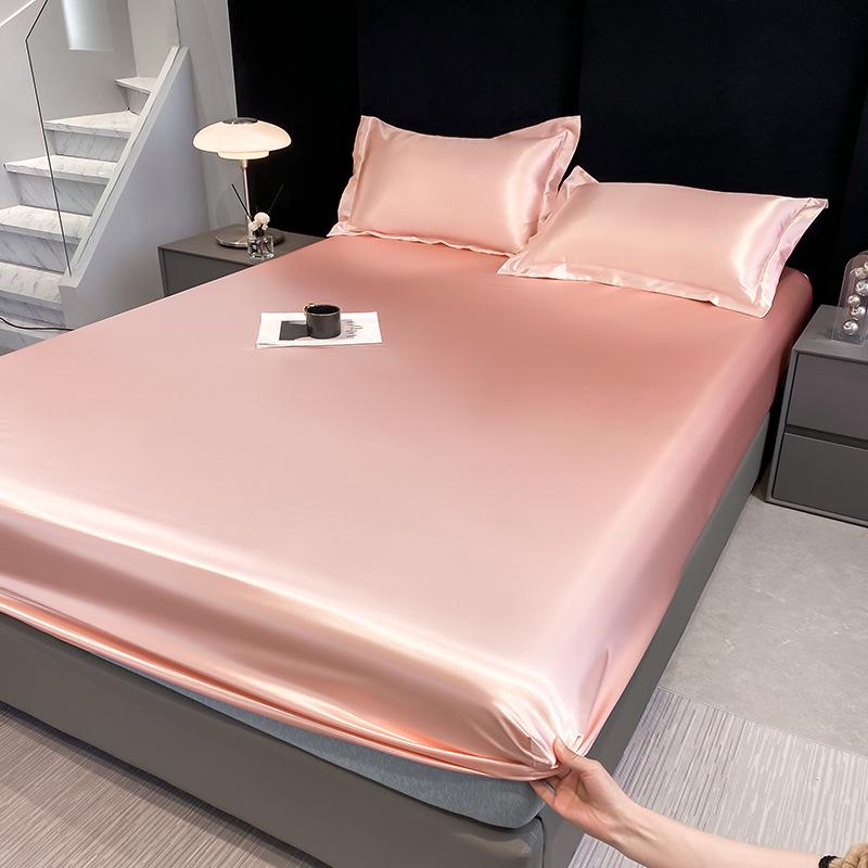 

Простыня на резинке из искусственного шелка с охлаждающим эффектом - Нескользящий сатиновый наматрасник с дамасским узором Pair of Pillowcases