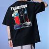 Anta Thompson KT Basketball Series Breathable Short Sleeve T-shirt With Back Number Print Men Tops Black 152221123-3