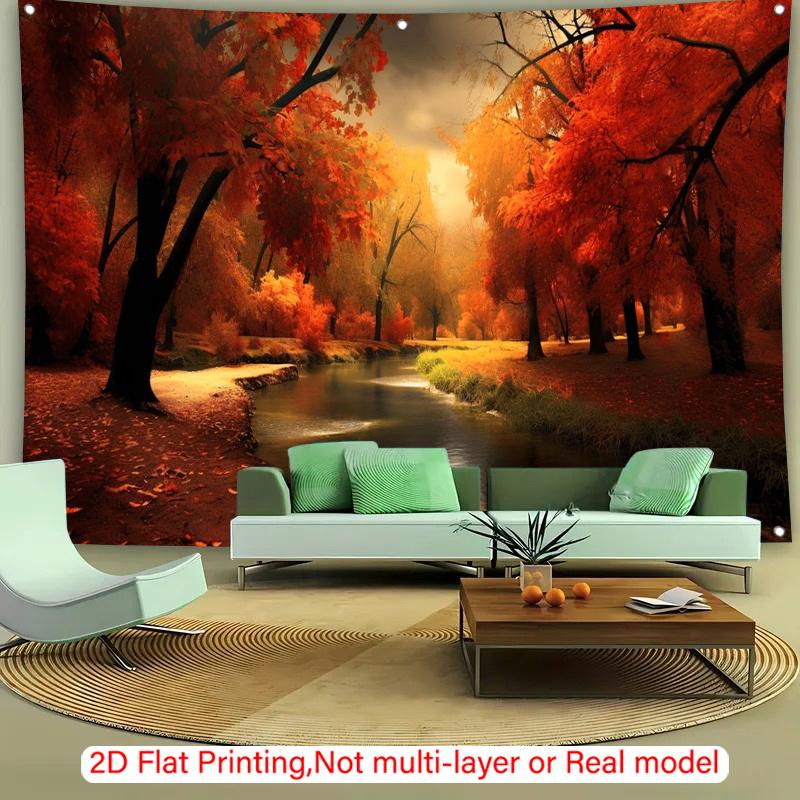 2D Plane 1 Piece of Autumn Maple Leaf Themed Element Suitable for Garden Courtyards the Best Gift for Relatives and Friends
