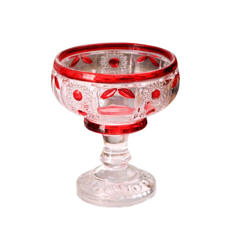 Flavinmci Ręcznie Malowana Kryształowa Szklana Misa Podstawka