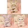 Cartoon Cat Squirrel Rabbit Plush Toy With Pp Cotton Filling For Kids Birthday Gift