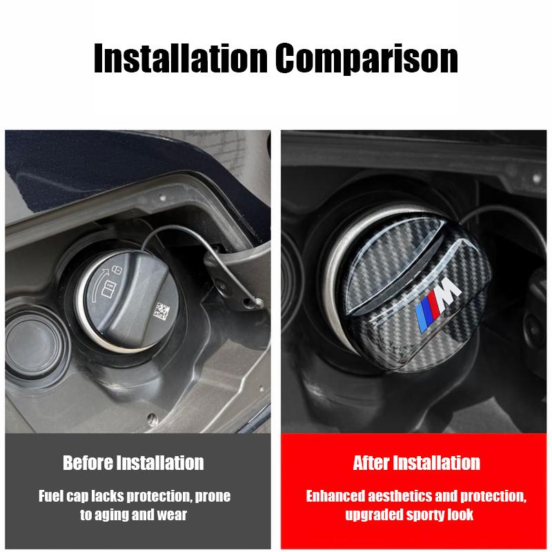 SCKS3 Carbon Fiber Tank Cover Fuel Tank Air Cap Trim For BMW G80 G06 G07 G14 G15 G16 F82 F20 F21 F83 M2 M3 M4 M5 M8 M Sticker