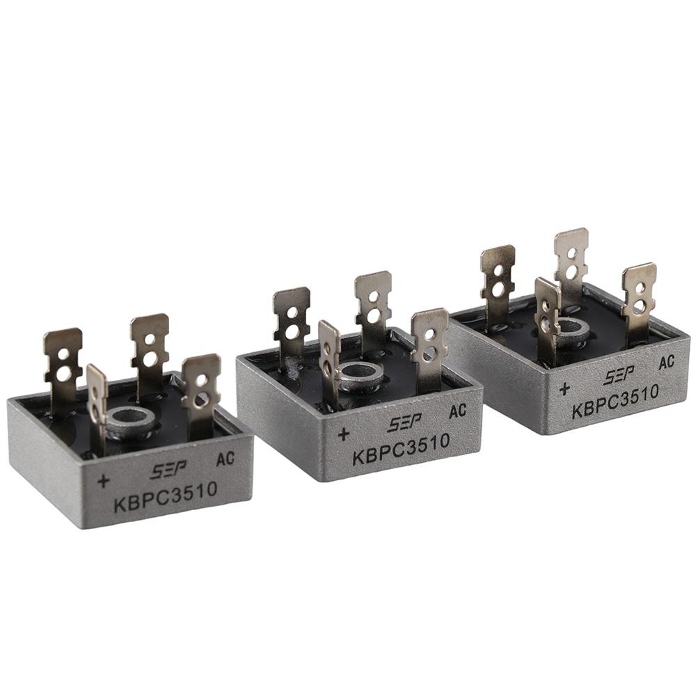 

6 шт. KBPC3510 мостовой выпрямительный диод 1000 В, кремниевые диоды, соединительный терминал