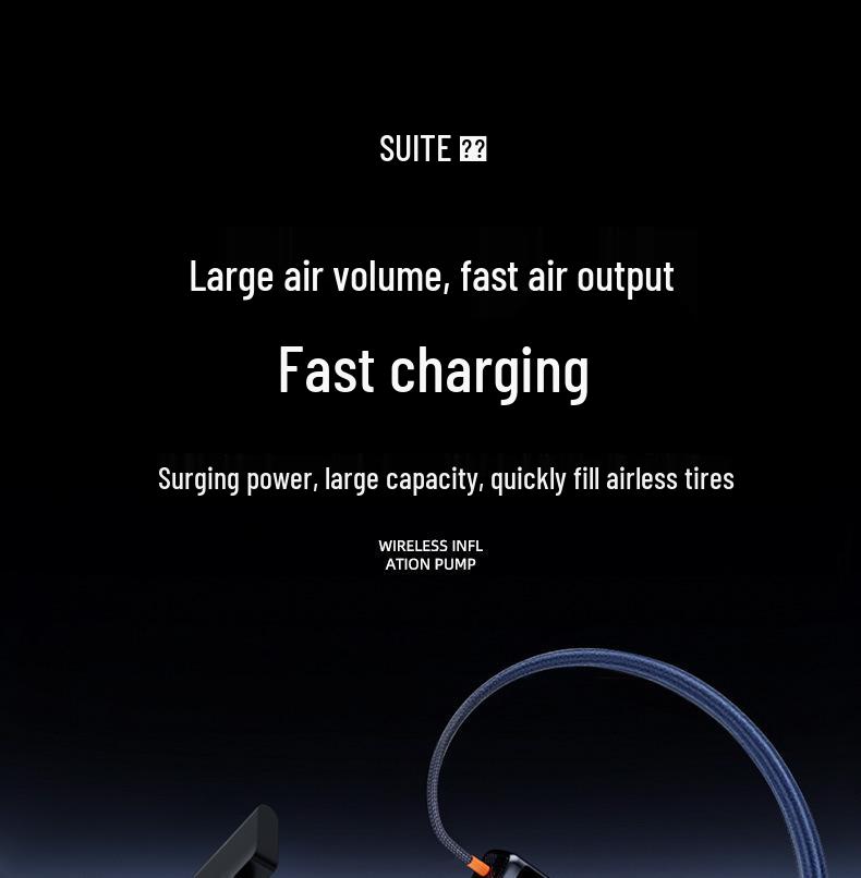 Portable High-Pressure Electric Car Tire Inflator