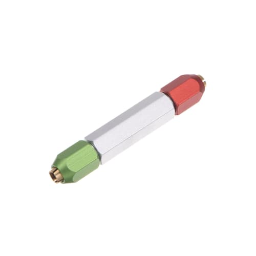 uxcell Aluminum Alloy Pin Gauge Handle, 5-6 mm Clamping Range, Double-Ended Gauge Handle for Industrial Plug Gauges