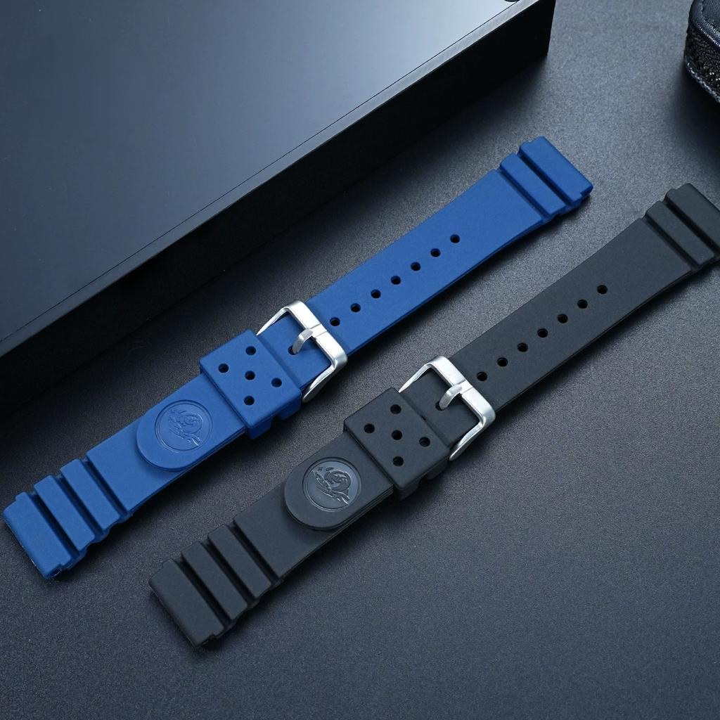 22mm Silicone watch Strap For Seiko No. 5 Diving SKX007 Water Ghost Canned SRP601J1/599J1/605J2 SRPA21J1 SNJ028 rubber watchband