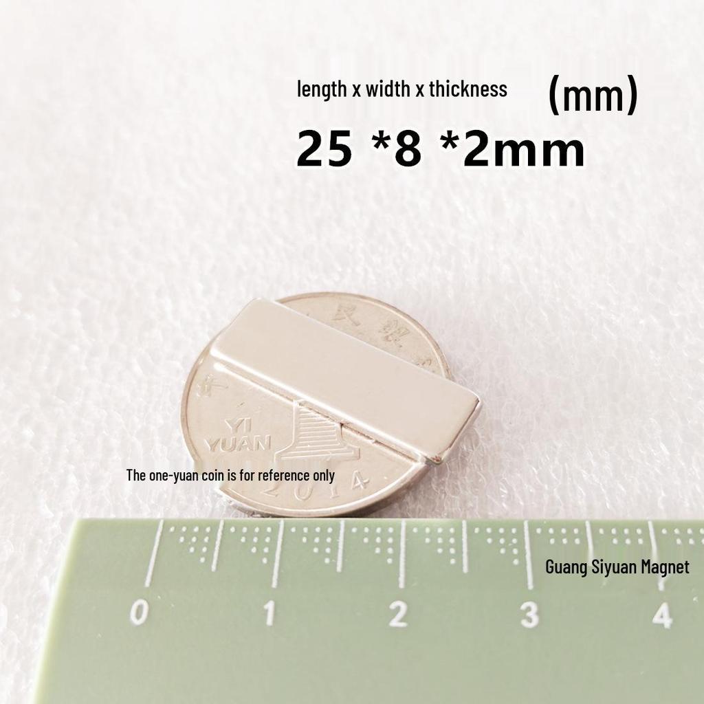 N52 Super Strong Neodymium Iron Boron Magnet, Rectangular 25x30x100mm, Permanent Magnetic Steel Sheet.