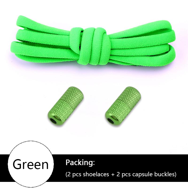Colorful Elastic Semicircle No-Tie Shoe Laces for Sneakers Kids & Adults Metal Lock Lazy Laces Boot Shoe Strings