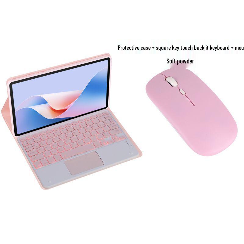 Baixuelang G6 Tablet Learning Machine with Bluetooth Keyboard, Drop-Proof Silicone Case, and Full Coverage Protection