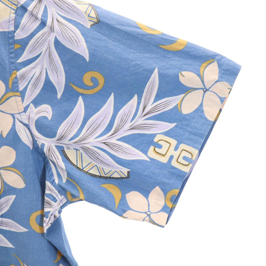 Reyn spooner 90er Jahre Altes Florales Reverse-Print Kurzarm Button-down Alohahemd Herren Gebraucht