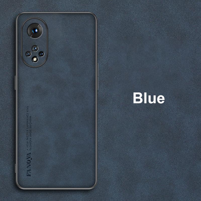 

Luxury PU Leather Case For Honor 50 60 30 Pro Plus Cover Business Matte Silicone Phone Case For Huawei P30 P40 P50 Pro Nova 9 SE Nova 9 SE синій