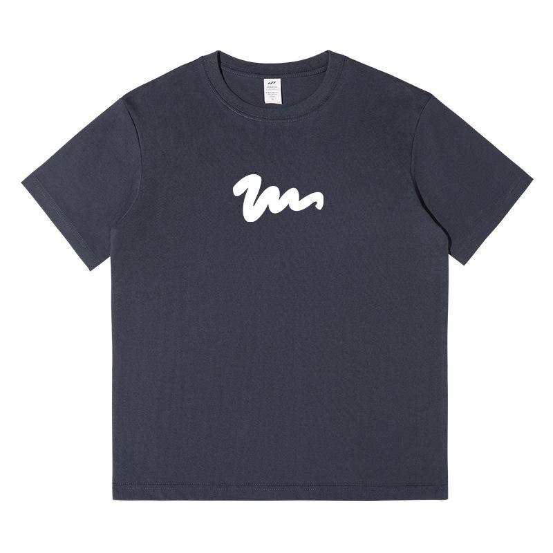 

Новая женская футболка из 100% хлопка, 230 г, свободного кроя, с круглым вырезом и короткими рукавами 3XL (170-185 jin)