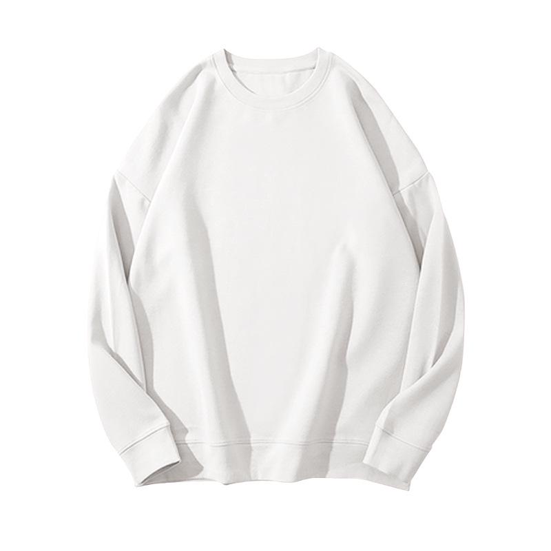 Solid Color Korean Style Fleece Sweatshirt: Women's Loose Casual Autumn/Winter Top & Student Couple Outfit.