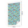 Monkey Wallpaper Turquoise and Beige for Living Room and Bedroom 50x1000