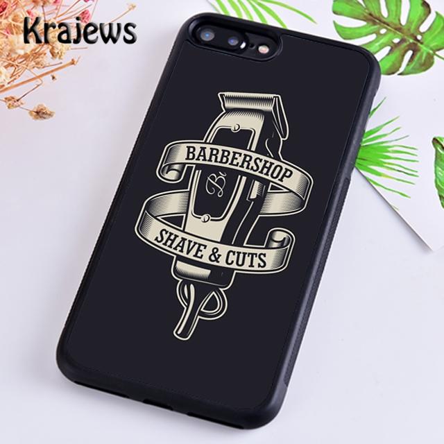 Krajews Love Barber Life Husa moale pentru telefon pentru iPhone 14 5 SE 6s 7 8 plus 11 12 13 pro X XR XS max Samsung S21 S22ultra Plus