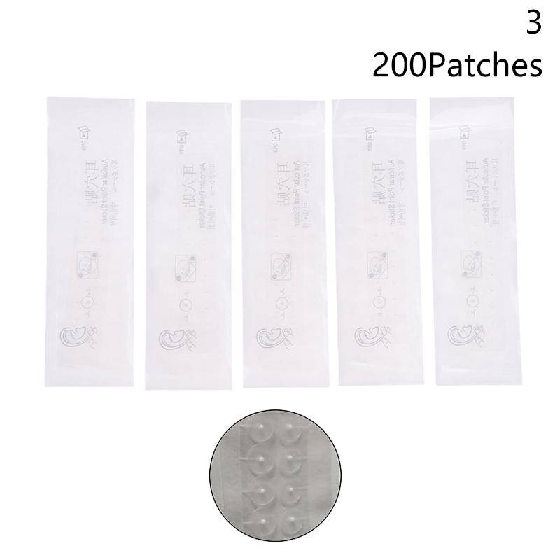 20/100/200Patches Pearl Ear Care Seed Acupuncture Auricular Disposable Ear Stickers Massage Therapy Needle Patch Auriculotherapy