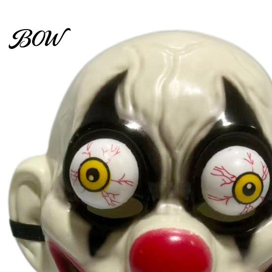 Hard Material Scary Party Mask Halloween Horror Full Face with Protruding Bloodshot Eyeballs, Eyeball Thriller Prop for Adult Cosplay Costume Parties