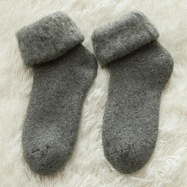 Super Soft Fleece Winter Warm Socks for Women Solid Winter Warm Thicken Coral Plush Socks Thermal Snow Home Sleep Floor Socks