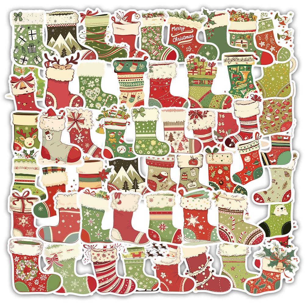 103 Cute Cartoon Animal Christmas Stickers for Envelopes, Gift Bags, and Water Cups