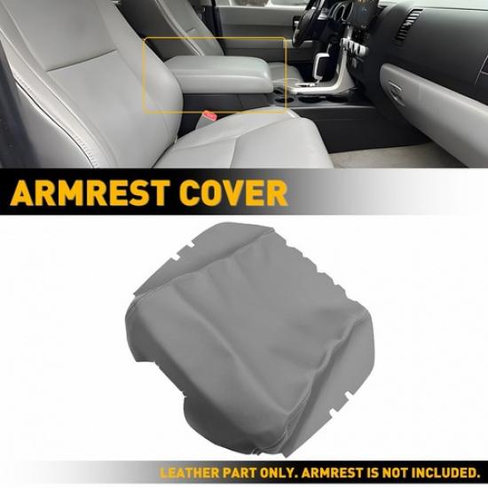 Console Armrest Lid Cover Skin Gray Fits Toyota Tundra Sequoia 2007-21  EXV