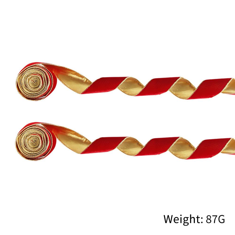 Luxurious Green Red Blue Plush Christmas Ribbon For Elegant Holiday Decor Gifts