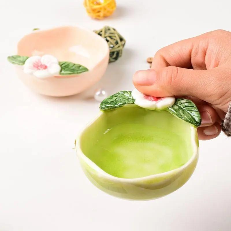 Ceramică gheață-crapată glazură mic fel de mâncare condimente de uz casnic Hotel Restaurant înmuiere condimente bol sos oțet feluri de mâncare farfurie