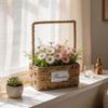 Hand-Woven Flower Basket - Creative Tote for Florist Arrangements