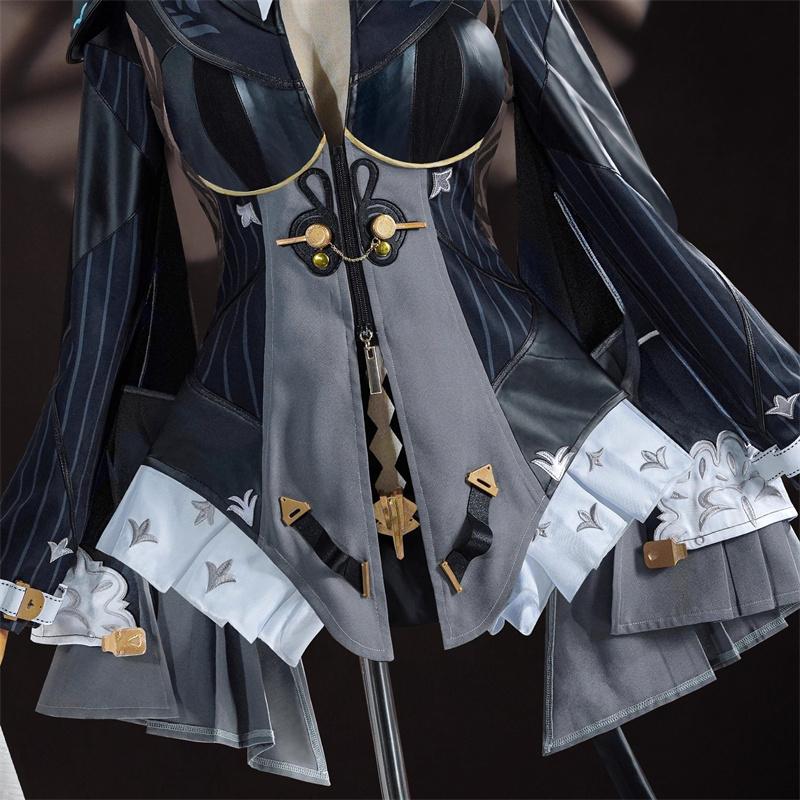 Game Zenless Zone Zero Trails Of Ink Yixuan Cosplay Costume Agent Yixuan Black Punk Suit Women Halloween Party Outfit