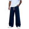 Pantalon de survêtement décontracté à jambe droite de couleur pour homme