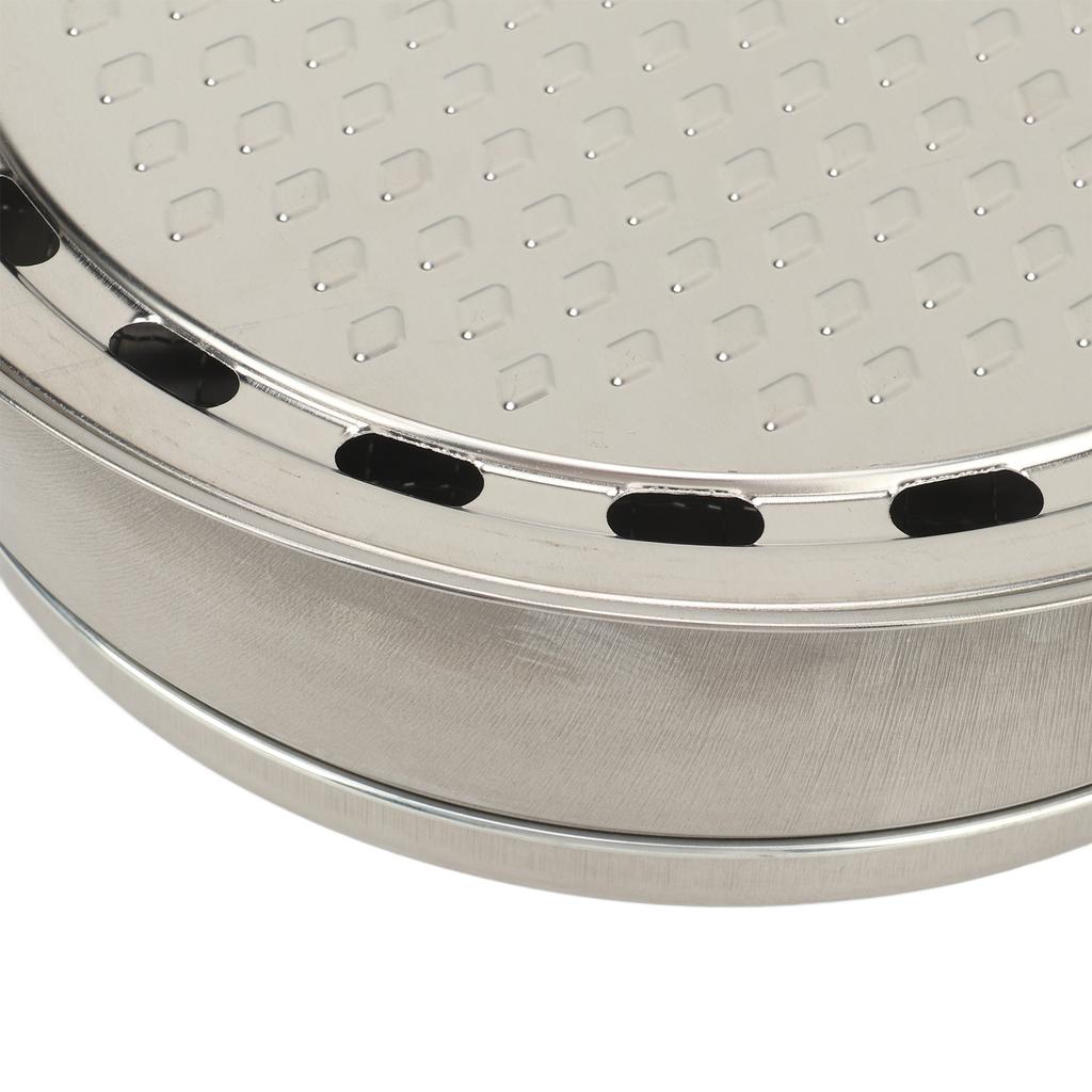 Tragbarer runder Holzkohlegrill Multifunktionaler kompakter Holzkohleofen für Picknick Camping