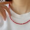 Red Square Necklace