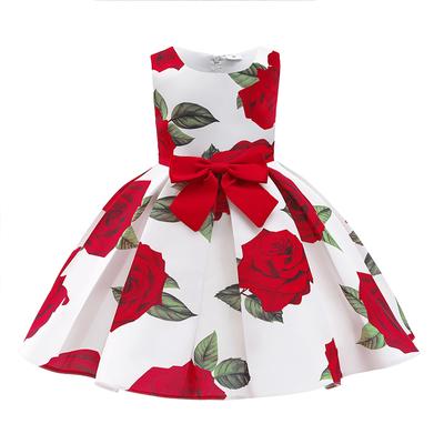 Girls Flower Princess Dress Elegant Kids Girl Wedding Party Dresses Costume
