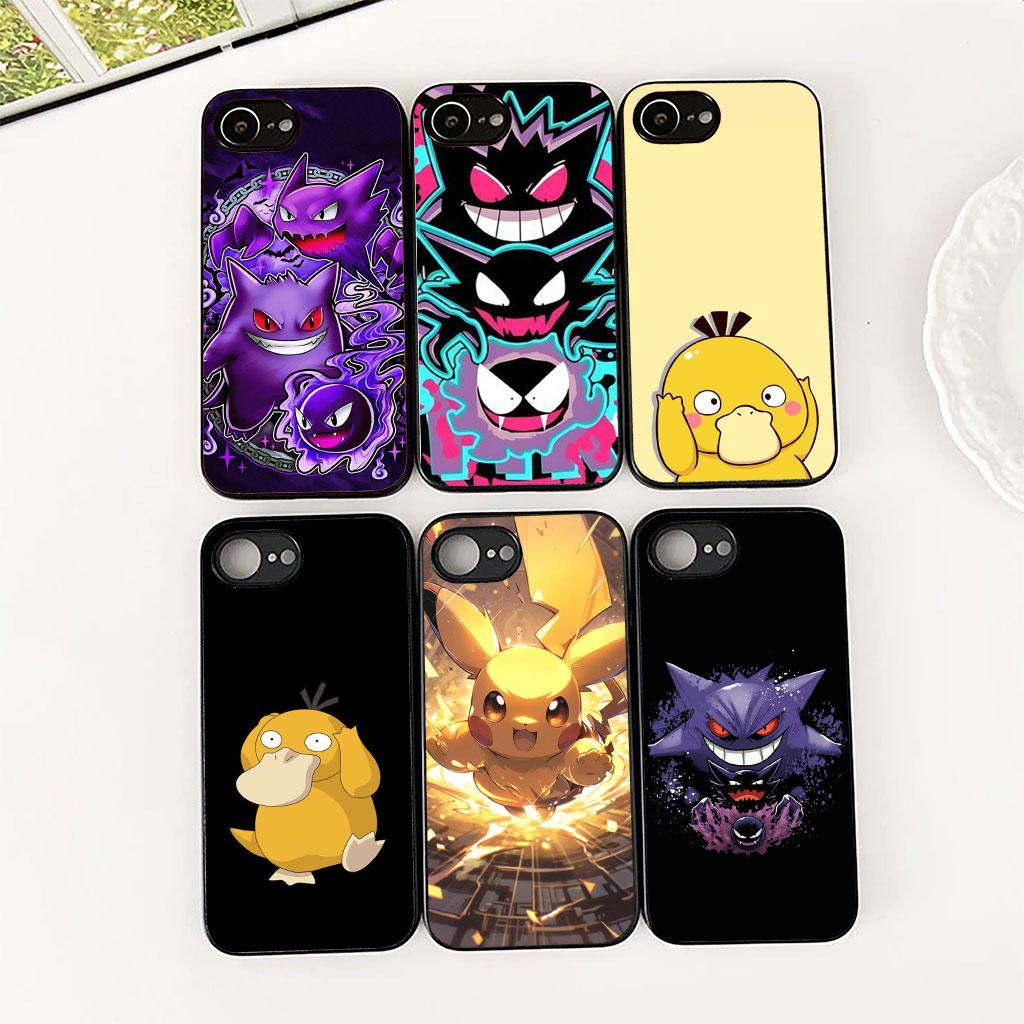 Funda de Teléfono P-Pokemons GO Gengar P-Pikachus Psyduck para Samsung Galaxy S25 S24 S23 FE Ultra Plus S7 Edge S25+ S23+ A56 5G
