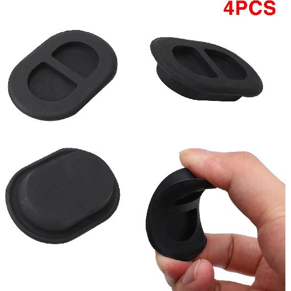 4 Pcs For Jeep Drain Plugs, Rear Floor Pan Body Plugs For 2014-2018 Jeep Wrangler JK & JL, Floor Rubber Replacement Plugs 4 Black Floor Pan Plugs
